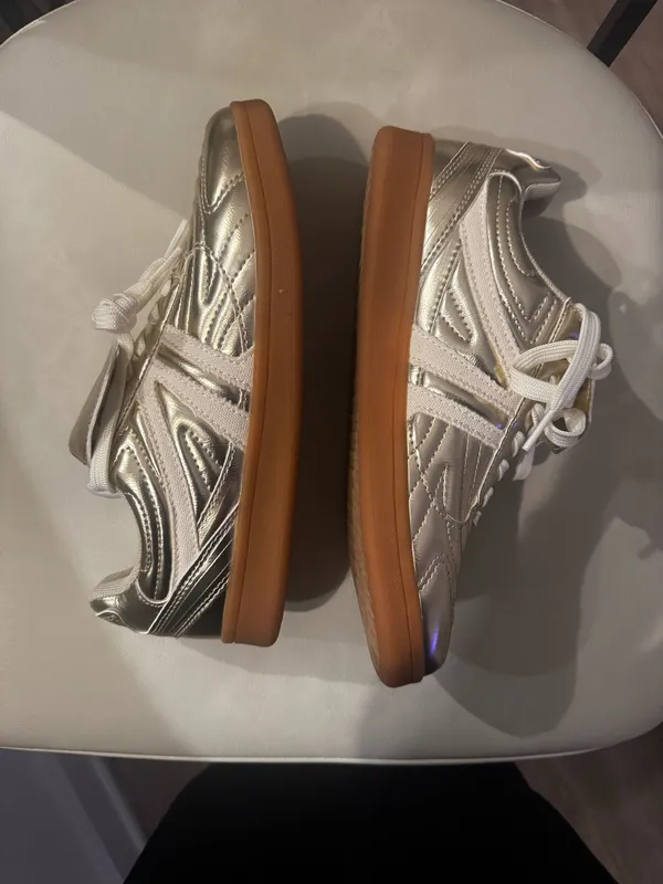 Steve Madden Gold Sneakers - Image 6