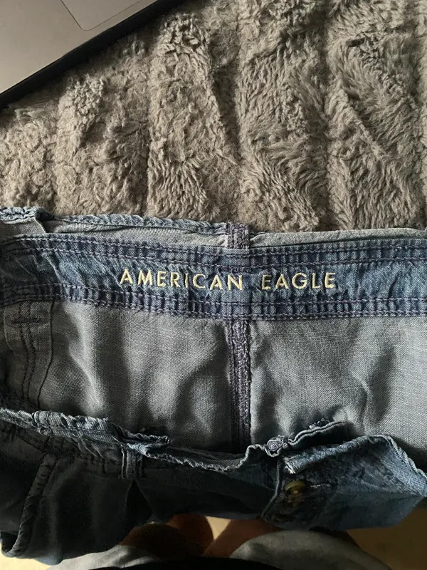 High Waisted Button Up Shorts - Image 3