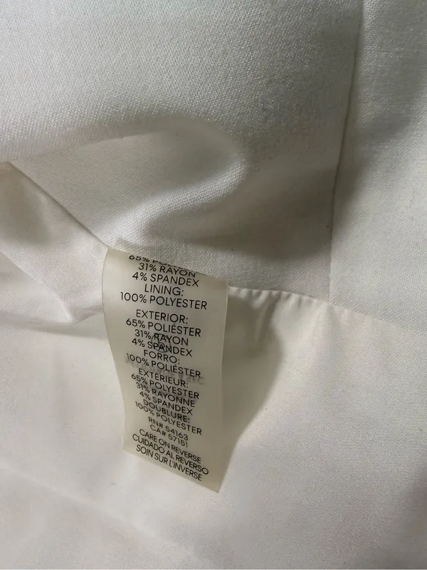 Calvin Klein White Two-Button Single-Breasted Blazer - Image 7
