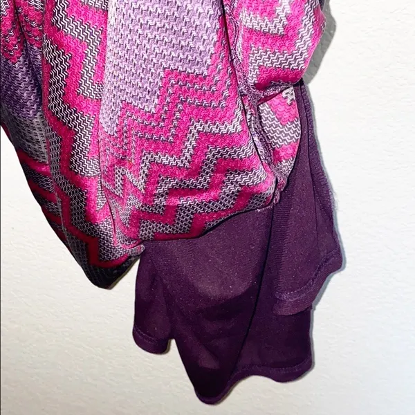 Collective Concepts Chevron Purple Pink & Grey Tank Dress - Image 8