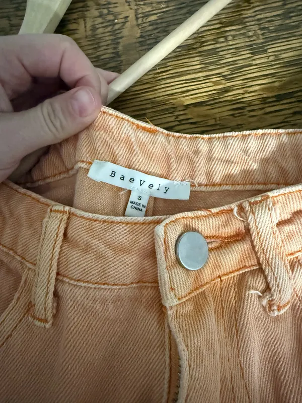 Orange high waisted jeans - Image 4