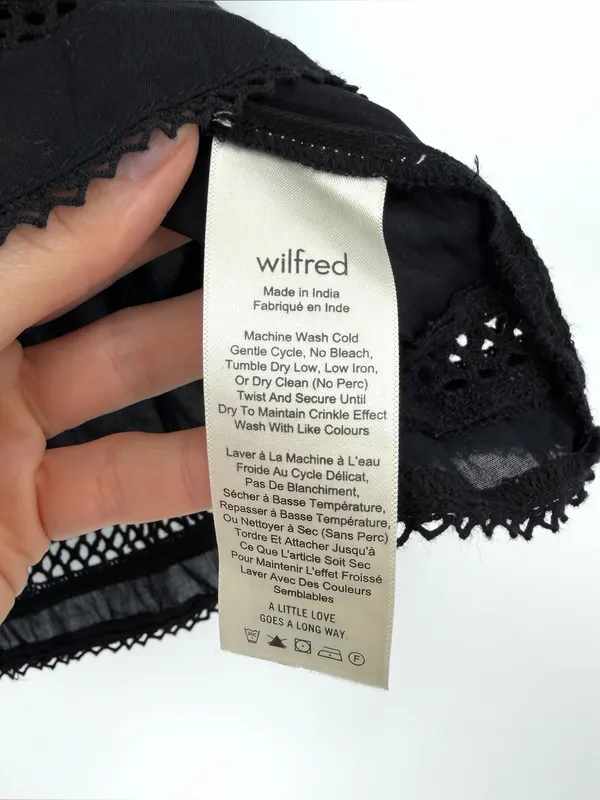 WILFRED Off The Shoulder Blouse Black XXS - Image 4