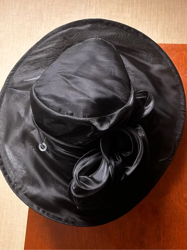 Vintage Classic Black Women's Dress Hat with Decorative Bow Accent GIOVANNIO - Image 8