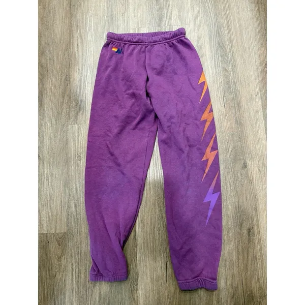 Aviator Nation Sweatpants Women's Size‎ XS Purple - Image 2