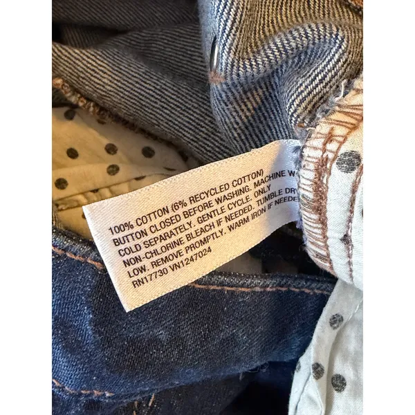 Kate Spade New‎ York Target 4 Dark Wash Wide Leg Cuffed Jeans 100% - Image 5