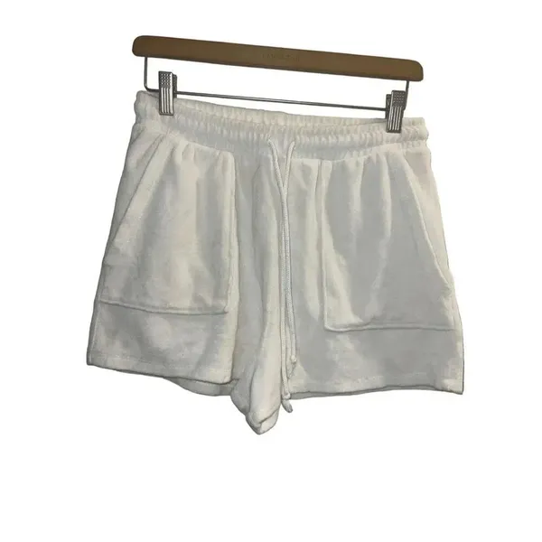 ✨Zara White Terry Cloth Sz Large Shorts✨ - Image 5