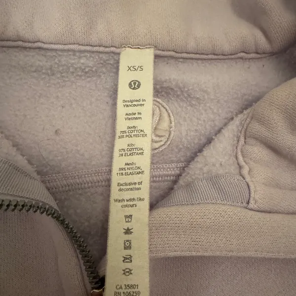 Lululemon Scuba Oversized Funnel Neck Half-Zip Lavender Dew - Image 5