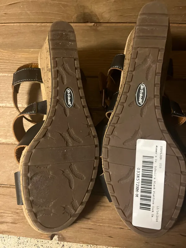 Dr. Scholl's True Comfort wedge sandal, size 10 black (RM) - Image 6