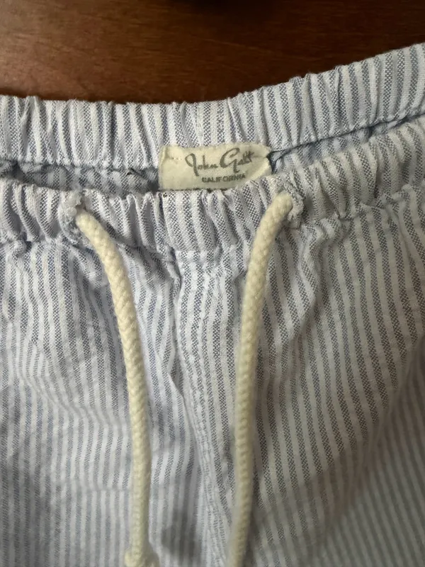 Brandy Melville John Galt Blue & White striped pants - Image 3