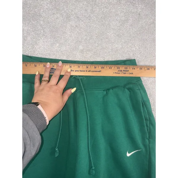Nike Women's Green Sweats/joggers Fleece Size S Inseam 28 - Image 9