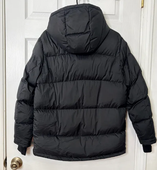 Quince Black Hooded Puffer Jacket Women’s S Quilted Winter Coat Outdoor Travel Gorpcore - Image 3