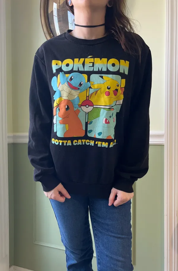 Pokémon black crew neck sweatshirt - Image 2