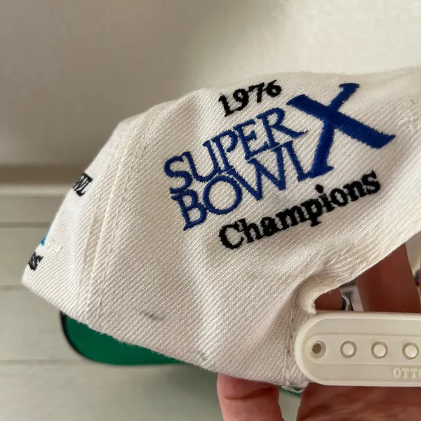 Vintage Pittsburgh Steelers NFL 4 Time Superbowl Champions Hat Snapback Annco 1990s - Image 6