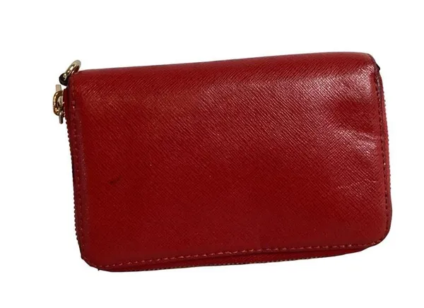 Michael Kors small red leather wallet - Image 3