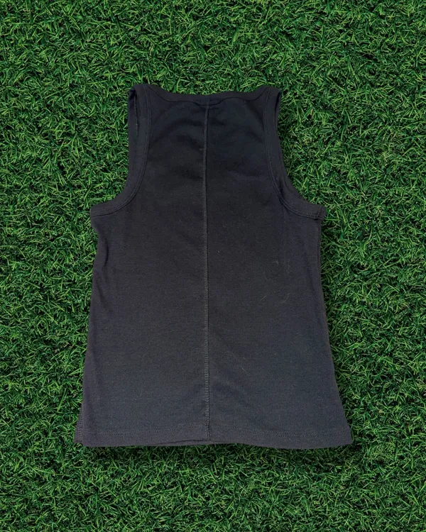 ZARA Black Ribbed Tank - Image 2