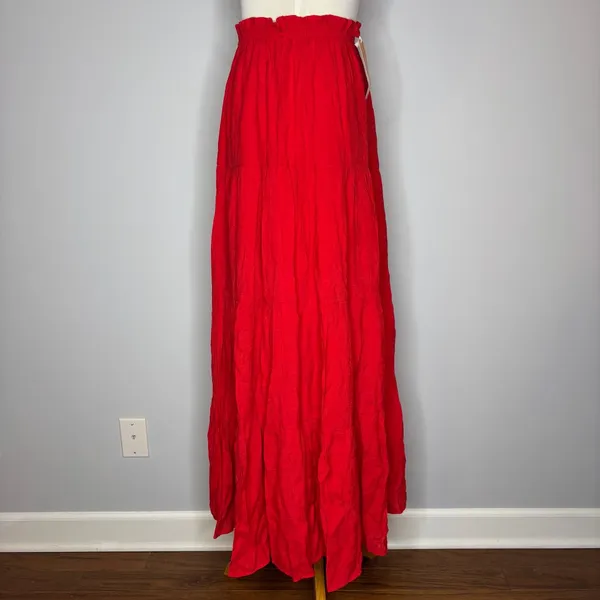 Thats So Fetch - Red Selina Maxi Skirt - Image 3