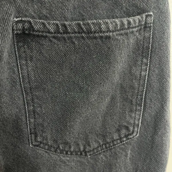 PacSun Womens Dad Jean Black High Rise Straight‎ Leg Button Fly Denim Size 28 - Image 12