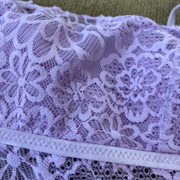 Purple Lace Bralette Top - Image 3