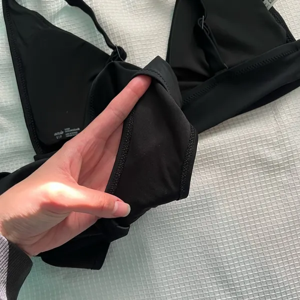 Aerie Black Triangle Bikini Set S/M Flattering Fall Break - Image 4