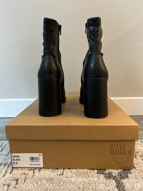 Steve Madden Black Oppal Bootie - Image 3