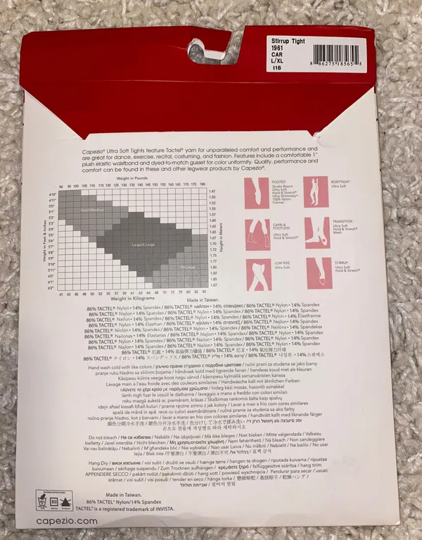 capezio tights size L/XL - Image 2