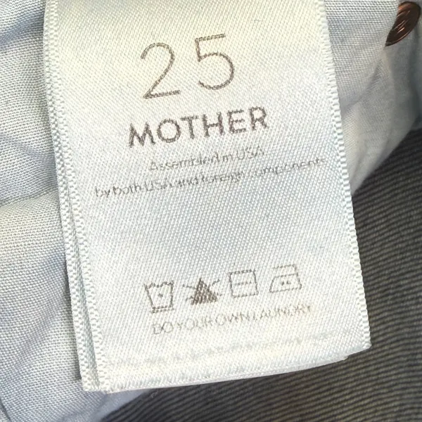 MOTHER Womens‎ Dark Wash Blue Slim Straight Leg Denim Jeans Size 25 Made in USA - Image 4