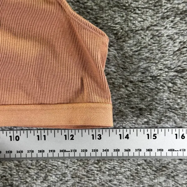 Madewell Rib Knit Front Button Brallete Women’s Large - Image 5