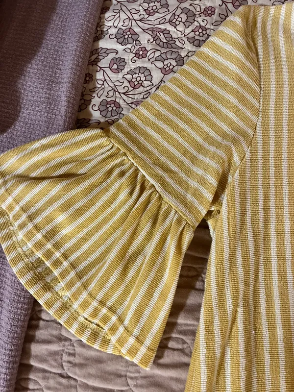 Dressy Yellow Striped Shirt - Image 2