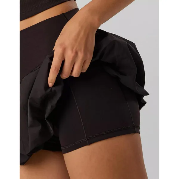 AE OFFLINE By Aerie Real Me Bubble Skort American Eagle NWT True Black Small - Image 6