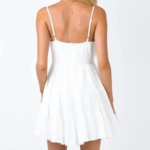 Princess Polly DLANEY MINI DRESS WHITE - Image 3