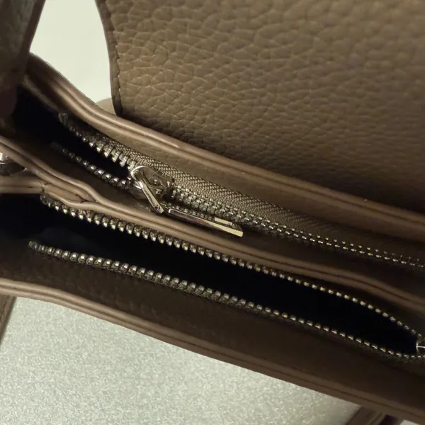 Taupe Faux Leather Purse NWOT - Image 5