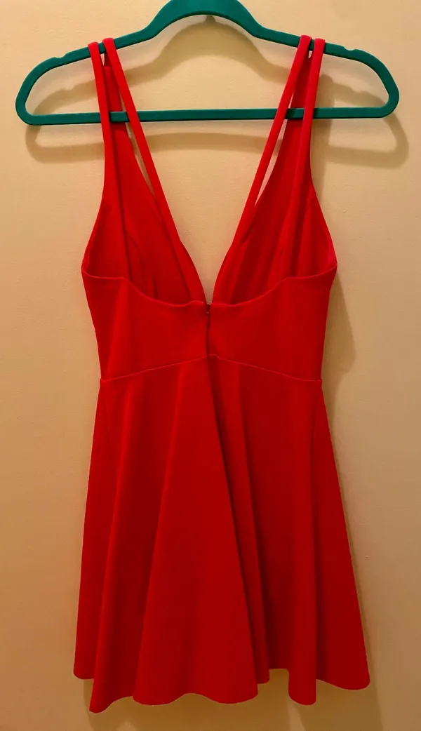 Orange Mini Dress - Image 3