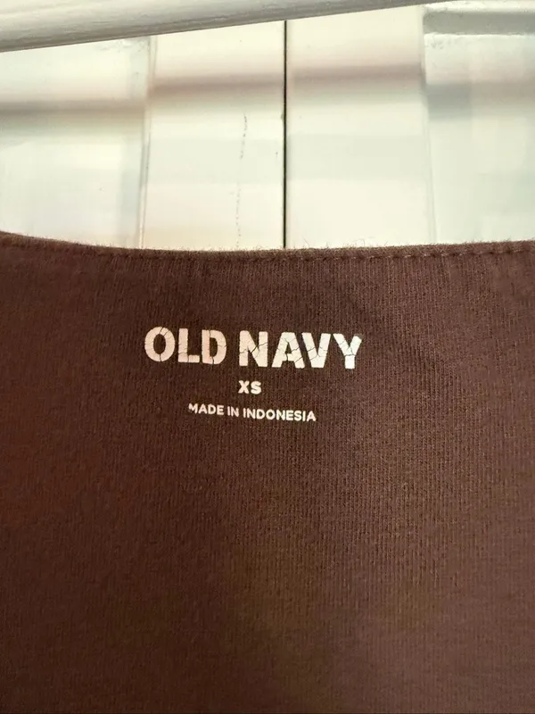 Old Navy brown square neck bodysuit size xs - Image 3
