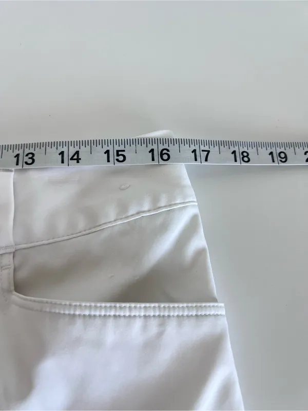 Adidas Women's Essentials Bermuda Golf Shorts White 10 - Image 5