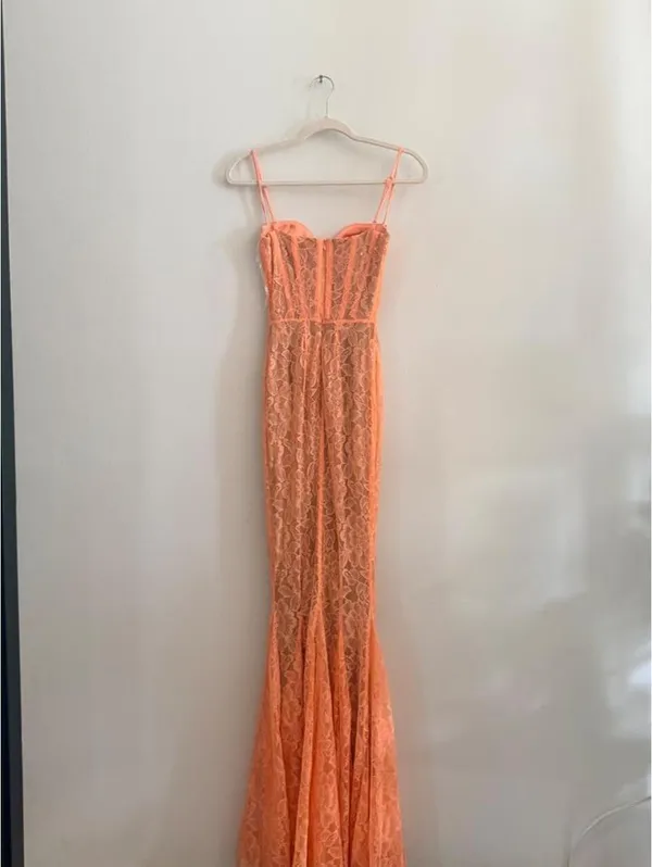 House Of Cb Cordelia Lace-Embroidered Corset Maxi Dress - Image 6