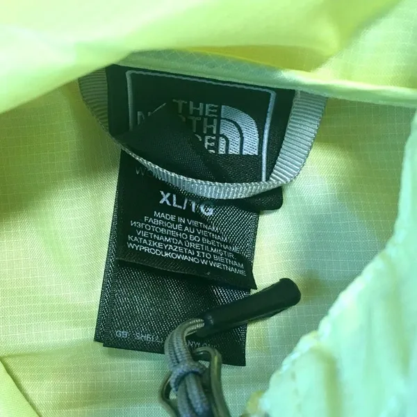 Neon Yellow North Face Rain Coat - Image 4