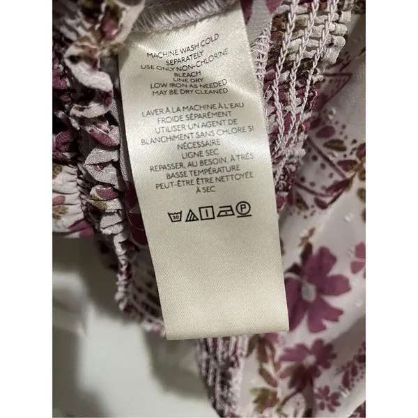 Free People Clarissa floral printed blouse Medium - Image 6