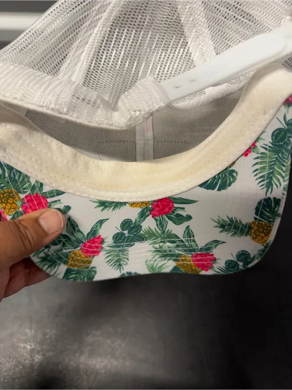 Ron Jon Surf Shop Tropical Pineapple Floral Trucker Hat Mesh Snapback Adjusta - Image 4