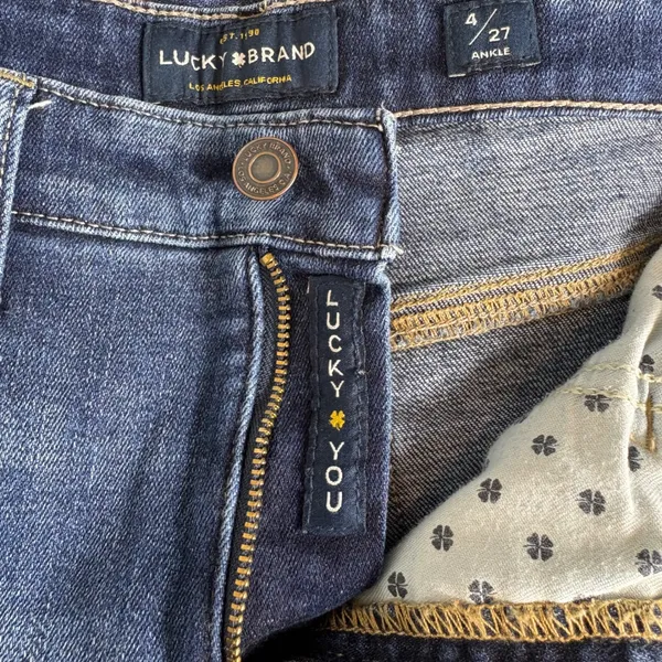 Lucky Brand Bridgette Skinny Jeans High Rise‎ Ankle Dark Wash Denim Size 4/27 - Image 5