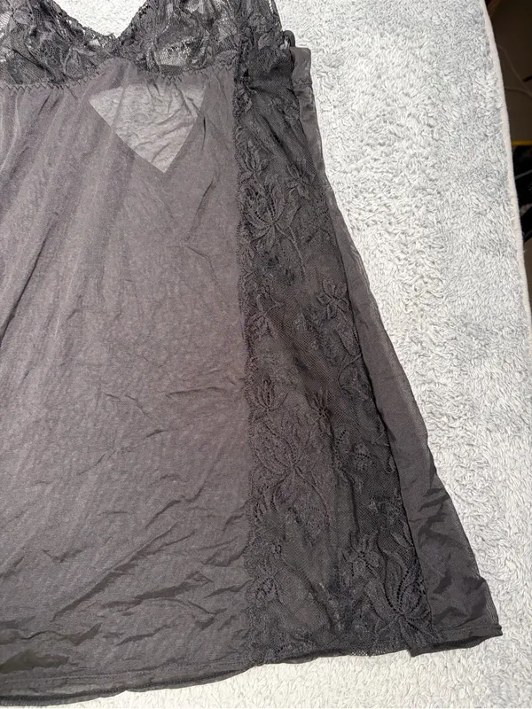 Victoria’s Secret Black Lace Slip Nightdress y2K medium - Image 3