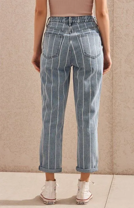 PacSun Striped Mom Jeans - Image 2
