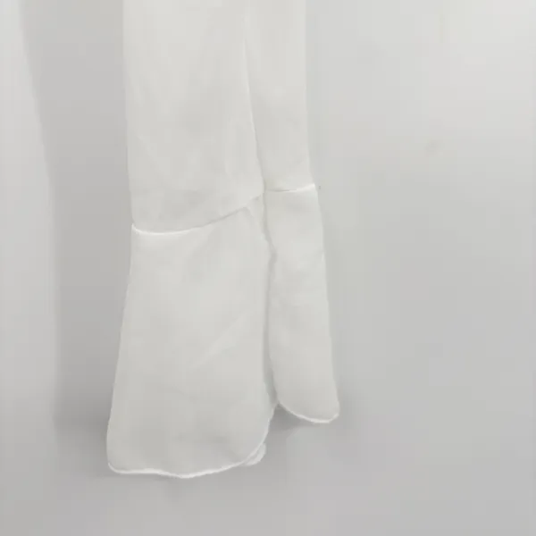 H&M Divided Women White Sheer Ruffle Fairycore Tie Front Crop Top Bolero‎ Size L - Image 5