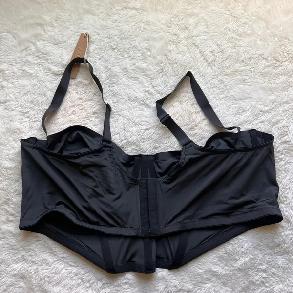 SKIMS Corset Bra Collection Balconette Bra Onyx Black CR-BRA-3240 Size 46D NWT - Image 5