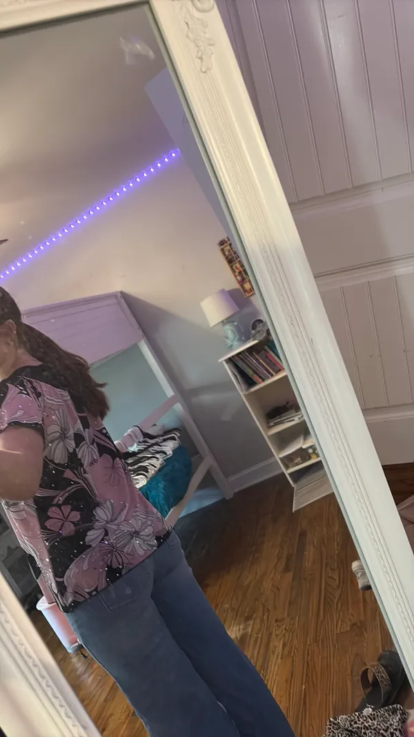 Brittney Black Blouse Pink - Image 4