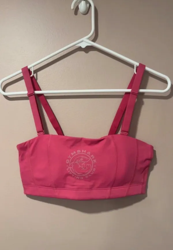 Gymshark Bandeau Sports Bra Pink - Image 2