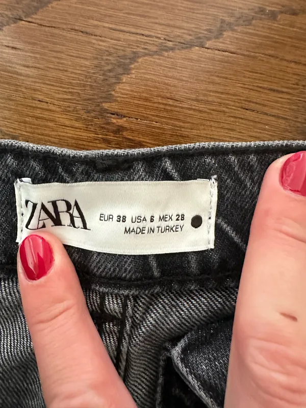 ZARA High-Rise Jeans Wide-Leg Denim - Image 4