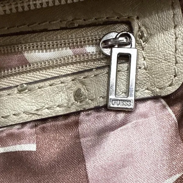 Vintage Guess Purse Y2K Monogram Logo Beige Tan‎ Hand Bag - Image 13