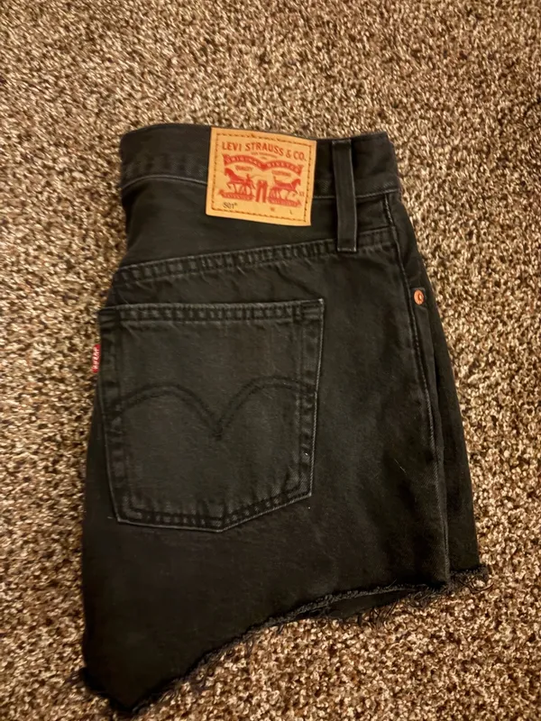 Levi’s Jean Shorts 501 Denim Black - Image 2