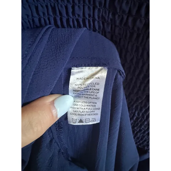 Hill House Home The Louisa Nap Dress Navy Size Small Midi Dress - Image 8