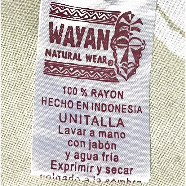 Wayan Natural Wear Sarong Cover Up Lime Green Blue Mandala Fringe Scarf Festival - Image 14
